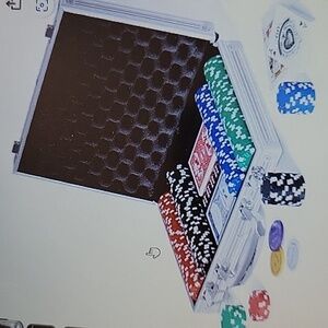Boyzhood 200 pc premium poker chip set aluminum travel case 11.5 gram chips New